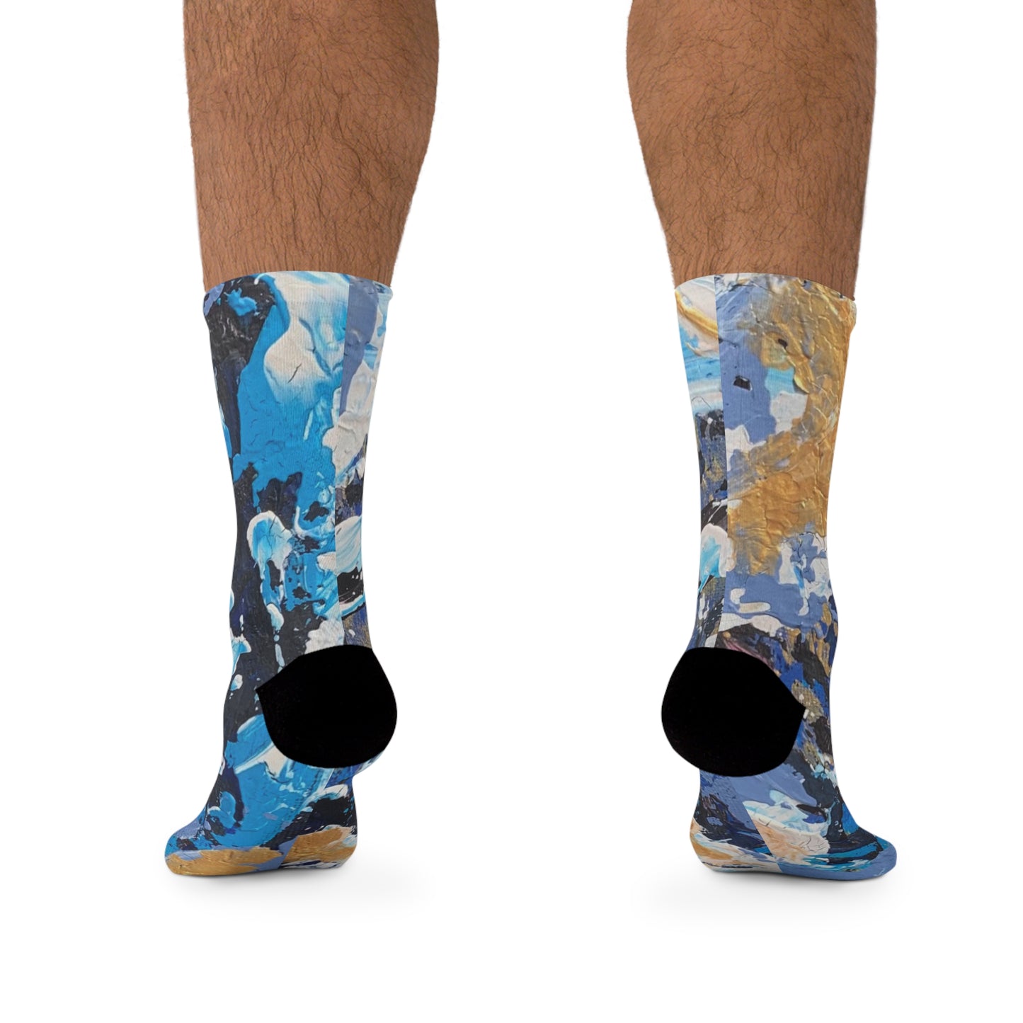Artistic Recycled Poly Socks - Eco-Friendly Fashion Statement