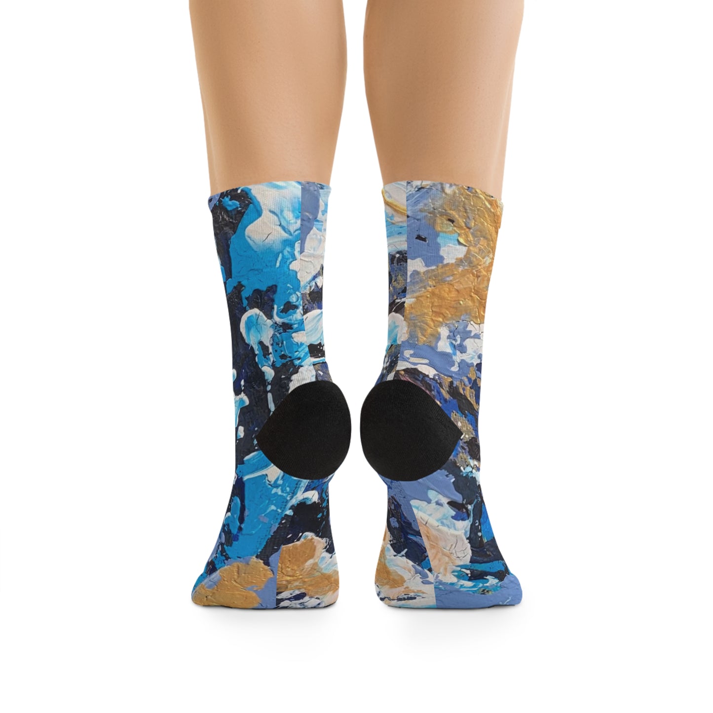 Artistic Recycled Poly Socks - Eco-Friendly Fashion Statement