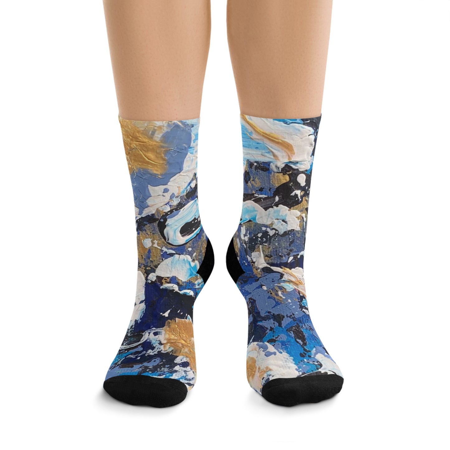 Artistic Recycled Poly Socks - Eco-Friendly Fashion Statement