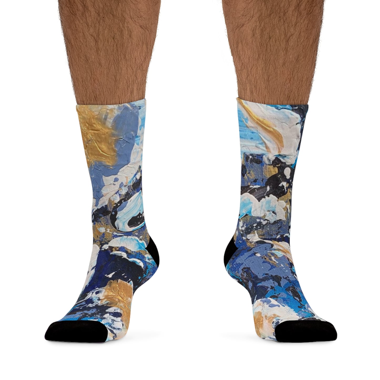 Artistic Recycled Poly Socks - Eco-Friendly Fashion Statement