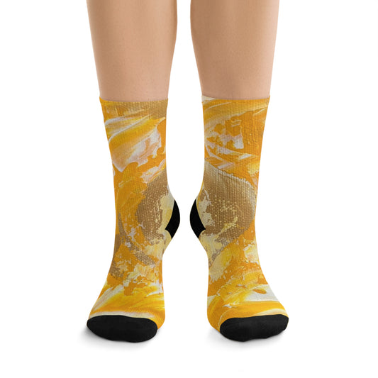 Eco-Friendly Colorful Socks - Vibrant Recycled Poly Socks for Everyday Wear